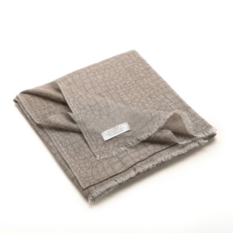 Pure Cashmere Scarves Gray Plaid Fashional Winter Scarf